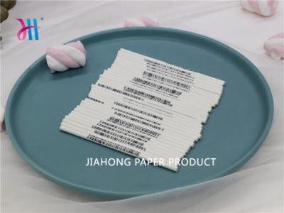 Impression personnalisée Recyclable Barcode Bâtons de papier 3.5 * 100mm 