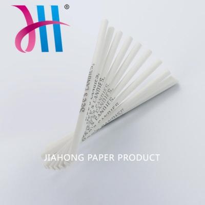 Bâton de papier transparent blanc jetable personnalisé 4.0x89mm
